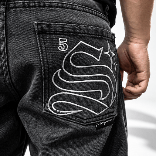 Pantalón de mezclilla FVSVN black Straight 28 - Cincopunto7